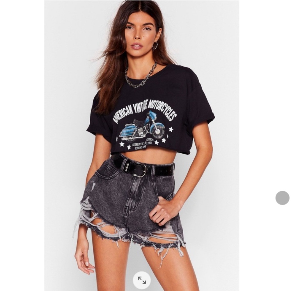 Nasty Gal Denim black denim Shorts